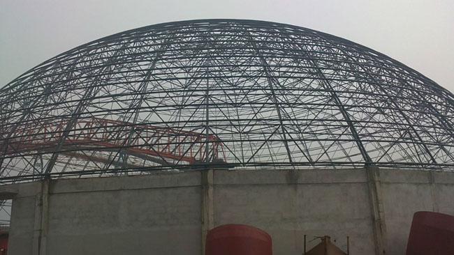 水泥厂球形网架结构